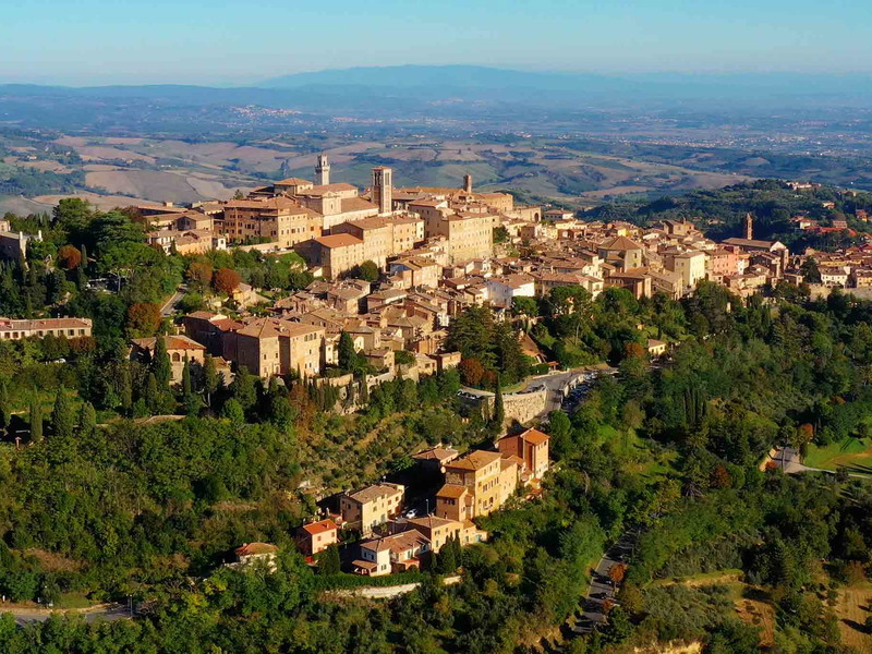 Montepulciano: Eine attraktive Stadt mit wunderschöner Architektur.