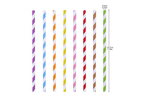 Besteht aus Papier, gibt es in vielen ­Farben und Designs.