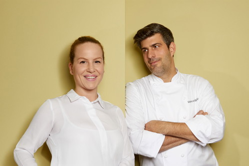 Markus Burkhard mit seiner Freundin und Sommelière Flavia Hiestand