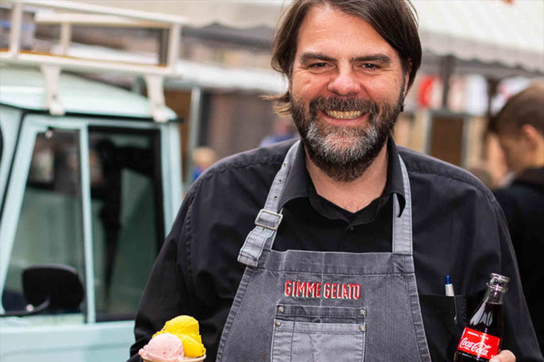 Ralf Sander, Geschäftsführer der »Gimme Gelato Eismanufaktur« in Berlin.