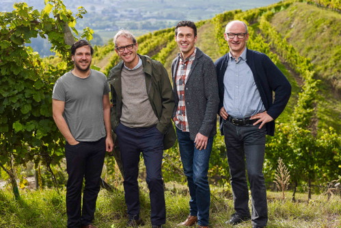 Vincent und Willi Bründlmayer, Andreas Wickhoff und Thomas Klinger.