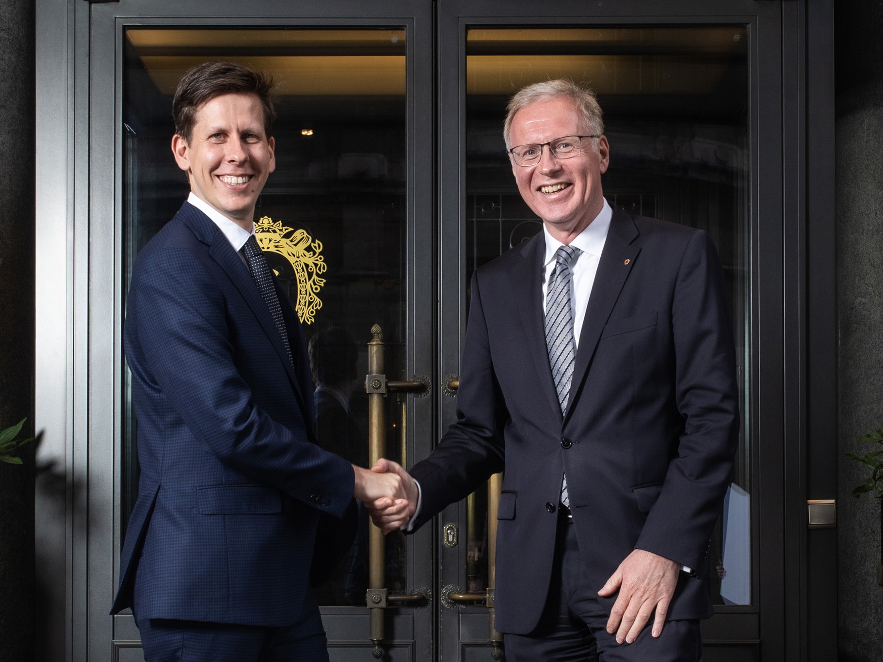 Reiner Heilmann und sein Nachfolger Andreas Keese.