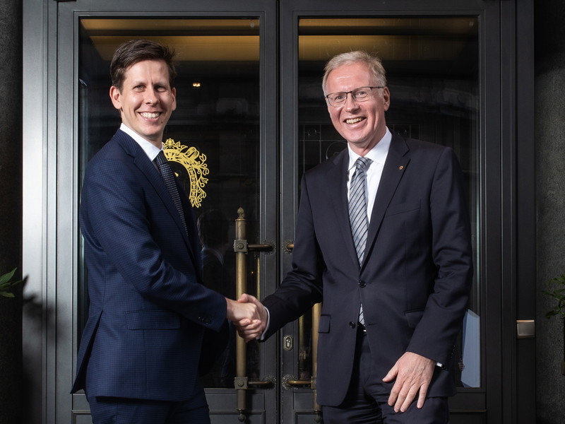 Reiner Heilmann und sein Nachfolger Andreas Keese.