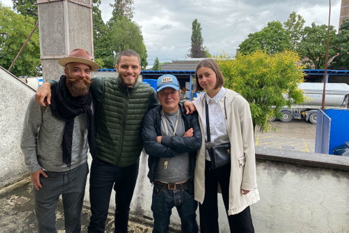 Das «Freundeskreis»-Team: Barkeeper David Trüb, Maximilian Baumann, Alexander Jakob und Jana Orb
