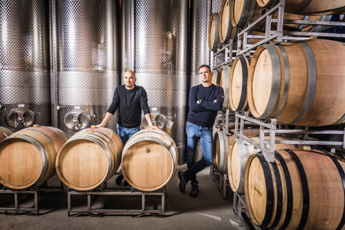 Die Runkel-Brüder vom Weingut Bischel.