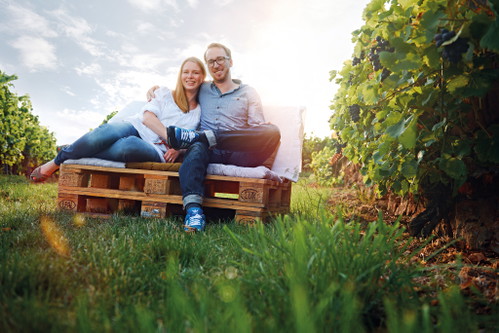 Weingut Gunderloch: Johannes Hasselbach mit Ehefrau Marie.