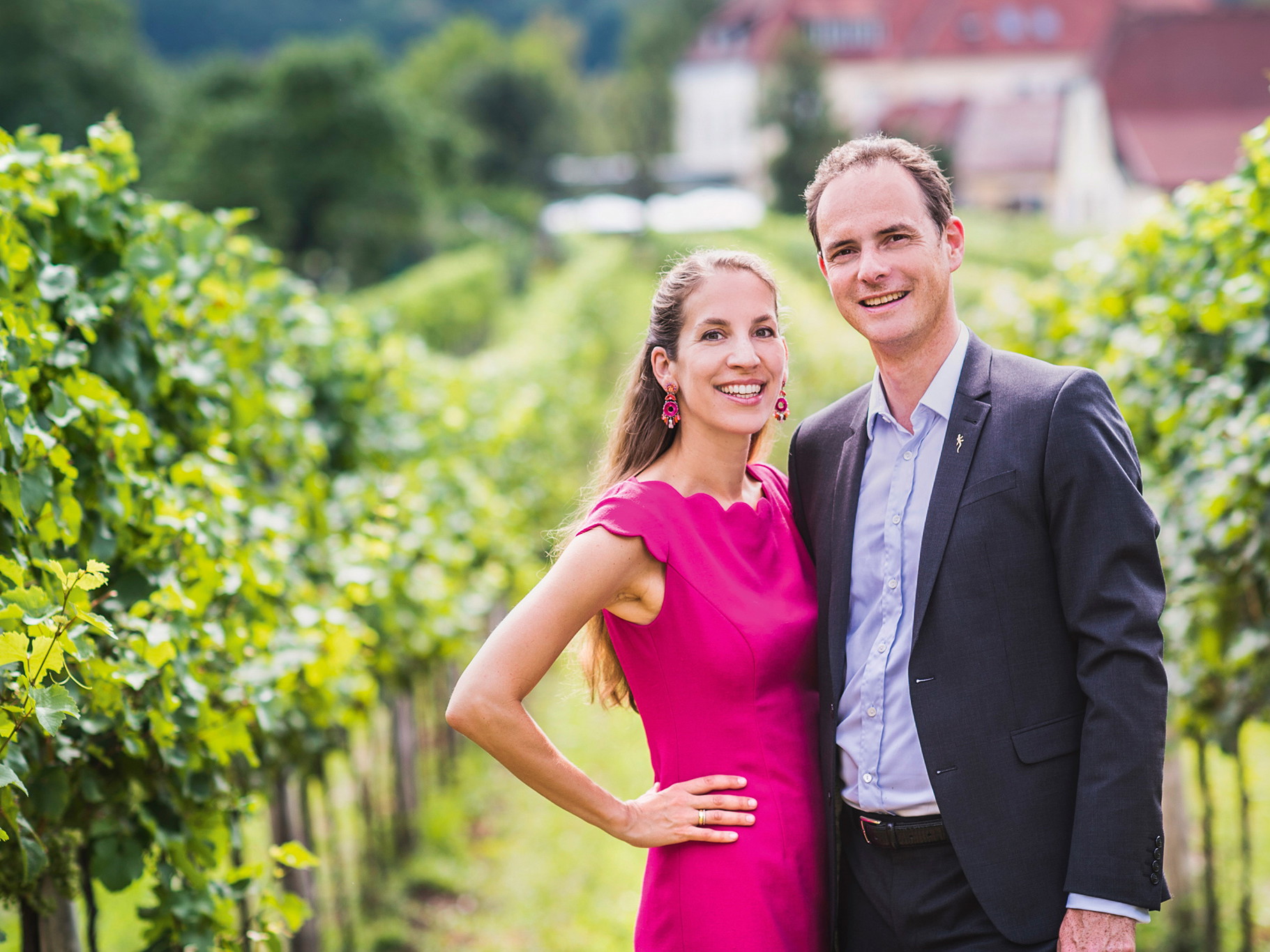 Julia und Herwig Jamek führen das bekannte Weingut in Joching.