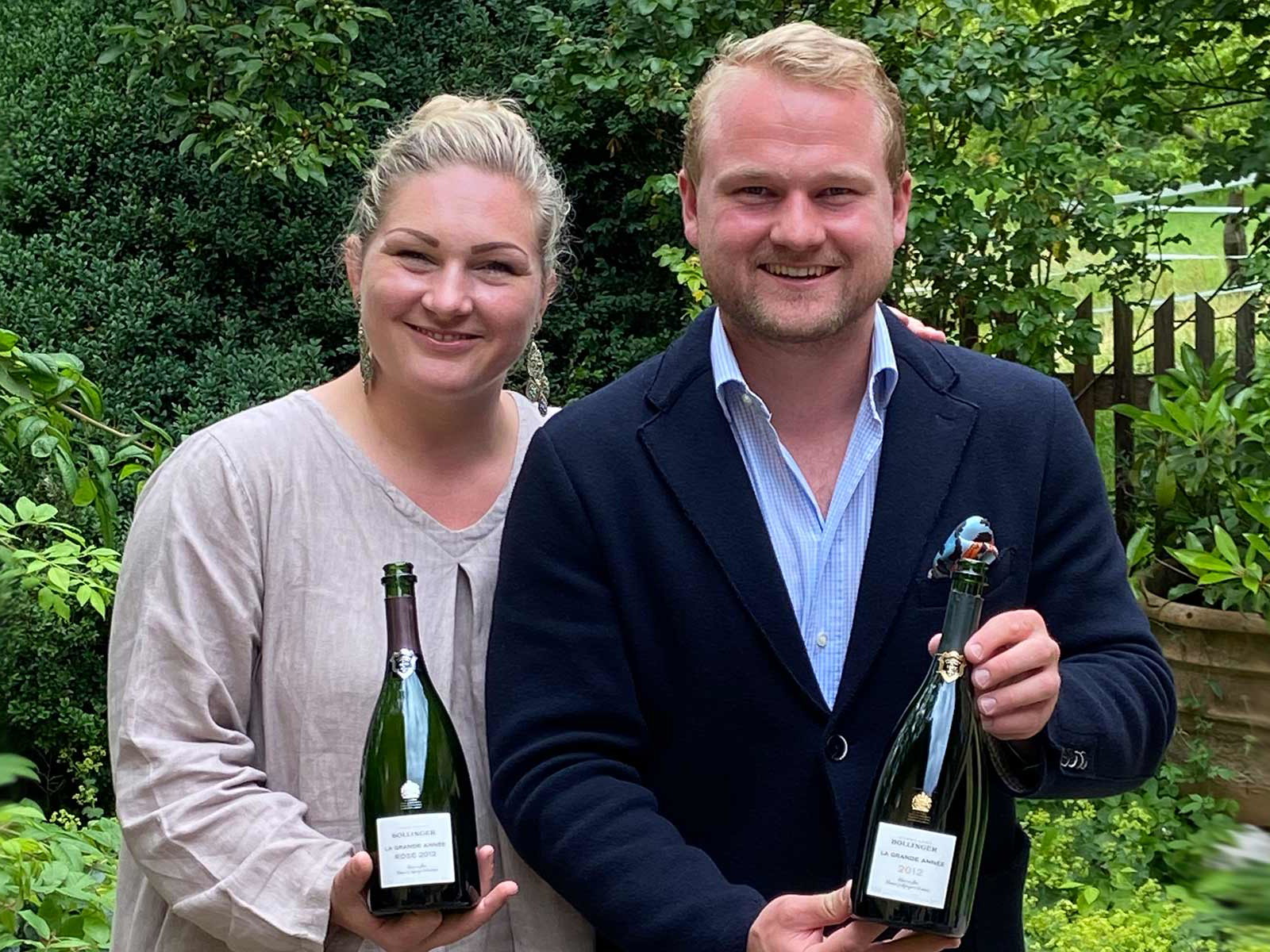 Die Importeure Katharina und Konstantin Wolf freuen sich über den hochkarätigen Jahrgang 2012.