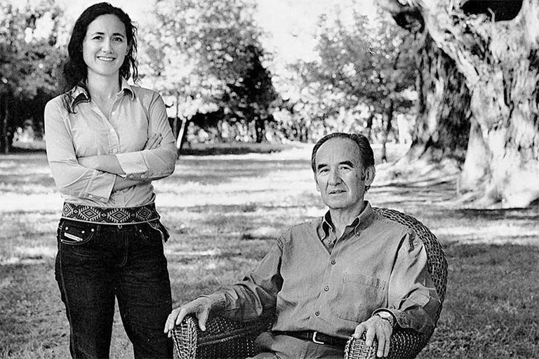 Nicolás Catena Zapata mit Tochter Laura, die heute das Weingut leitet.