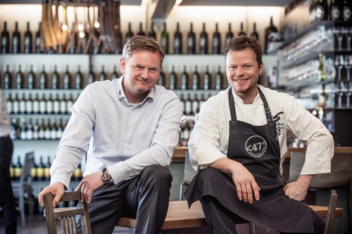 Christian Zach und Gerhard Fuchs von der »Die Weinbank«.