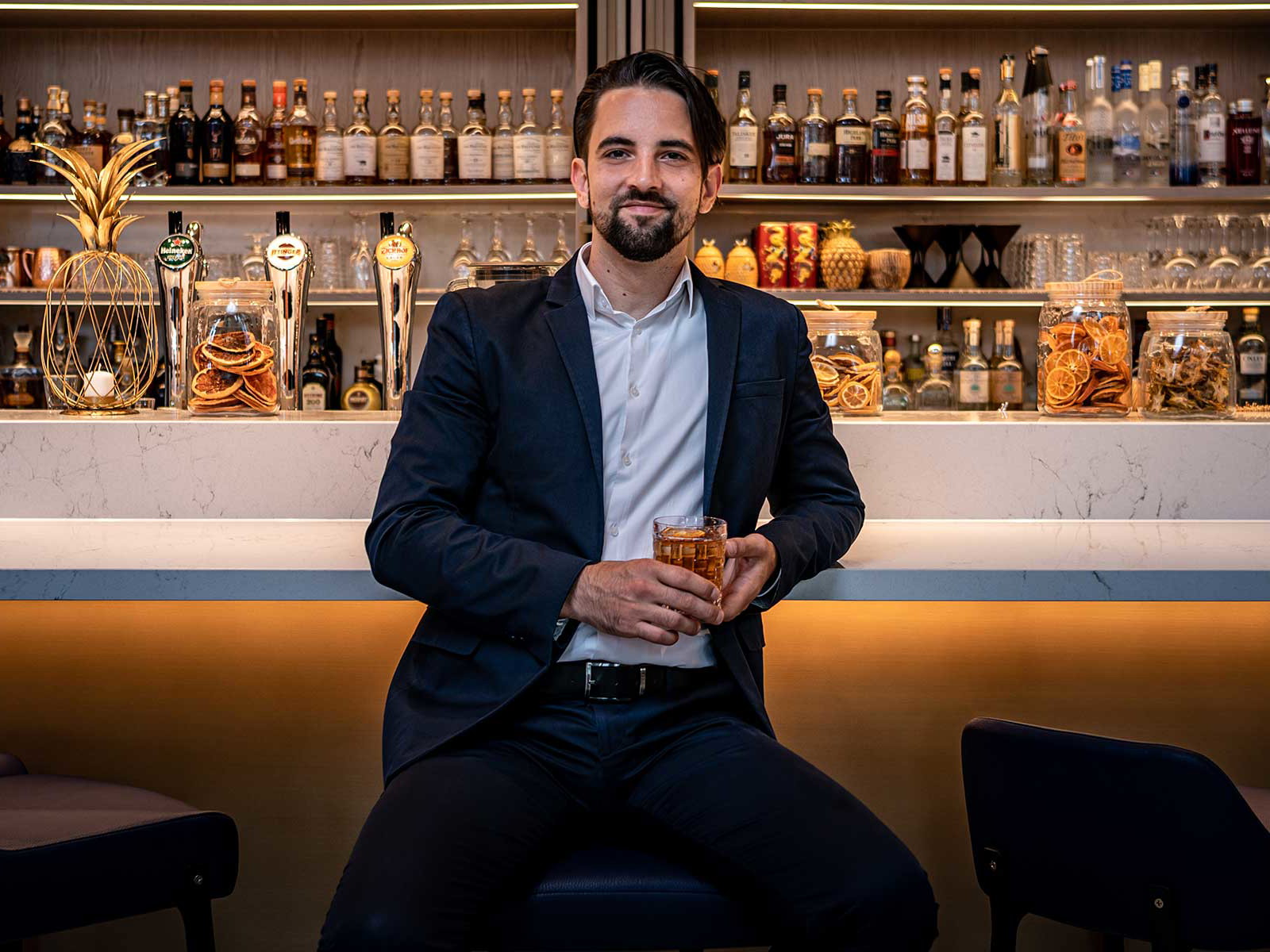 Francois Bräuning ist Barmanager der neuen «Lenox Bar».