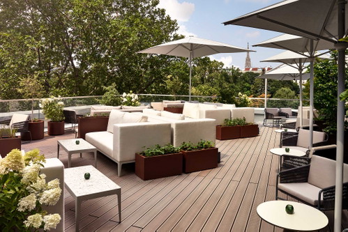 Terrasse der Executive Lounge