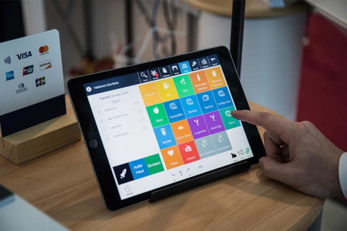 Tabletsystem von Leaf System Gut für Umsatz und Personalplanung.
