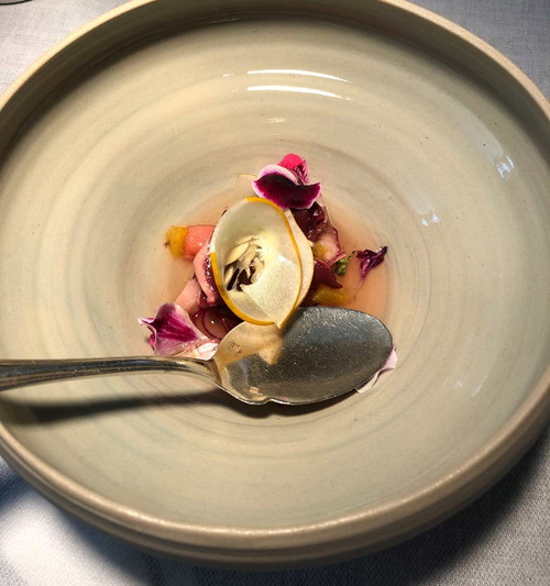 »Ceviche« vom Pferdeherz, komponiert von Max Stiegl.
