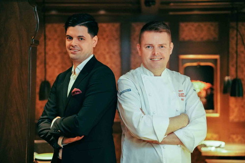 Sommelier Stefano Petta und Spitzenkoch Stefan Heilemann