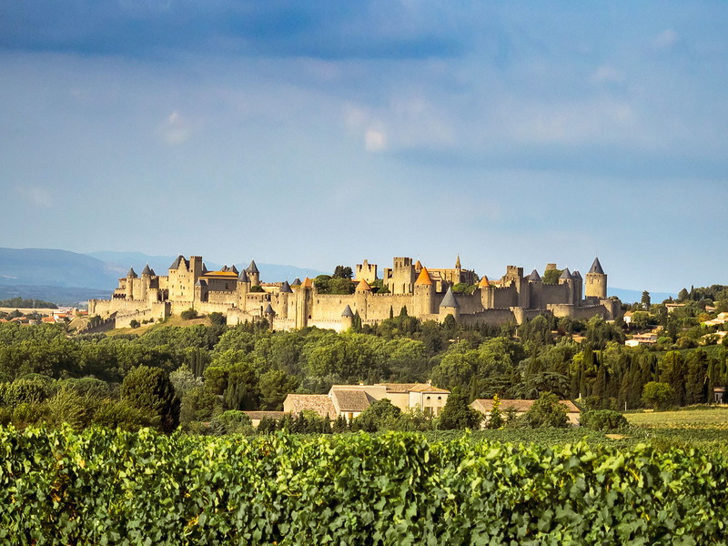 Die historische Stadt Carcassonne ist eines der Zentren des Languedoc.