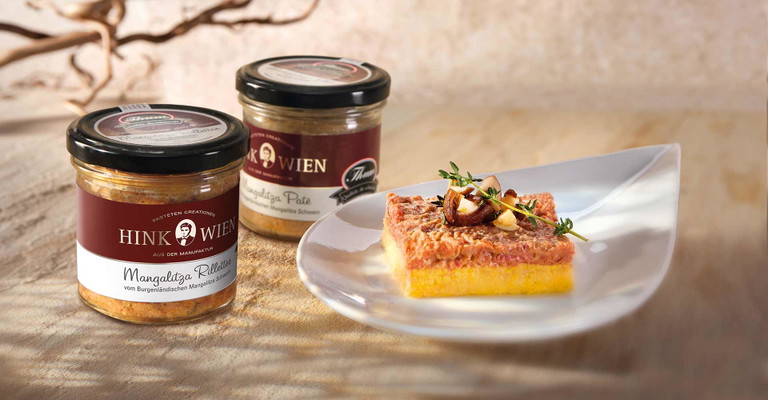 Mangalitza Rillettes aus dem Hause Hink.