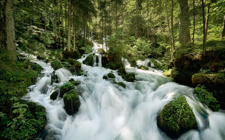 Die Kläfferquelle im steirischen Salzatal zählt zu den größten Trinkwasserquellen in Europa. Sie liefert täglich bis zu 217 Millionen Liter reinstes Hochquellwasser nach Wien.