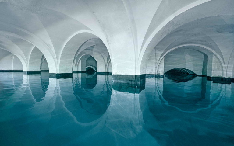 Unter Denkmalschutz: Der Wasserspeicher Rosenhügel in Hietzing bildet das Endstück der ersten Hochquellwasserleitung.