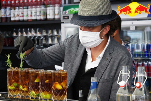 Alle Cocktails wurden akribisch angerichtet.