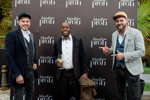 Stefan Rehrl (DREIKANT), Innocent Ntawihiga (»Cohibar«) und Matthias Lienbacher (DREIKANT).