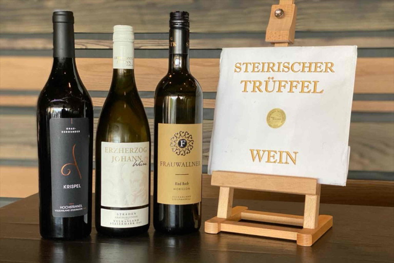 Die drei Sieger-Trüffelweine.