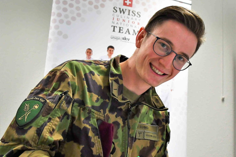 Jan Schmid aus der Schweizer Junioren Kochnationalmannschaft.