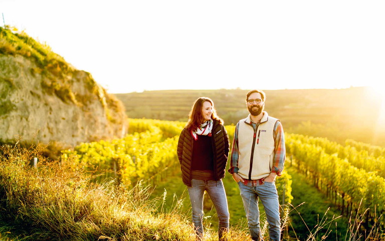Steffi und Alwin Jurtschitsch setzen die lange Sekttradition des Hauses fort.