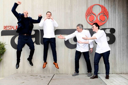 Matthias Hahn, Benjamin Chmura, Hans Haas und Sigi Schelling