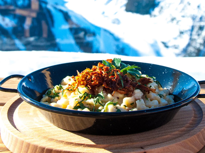 Käsespätzle zählen zu den beliebtesten Einkehrgerichten.