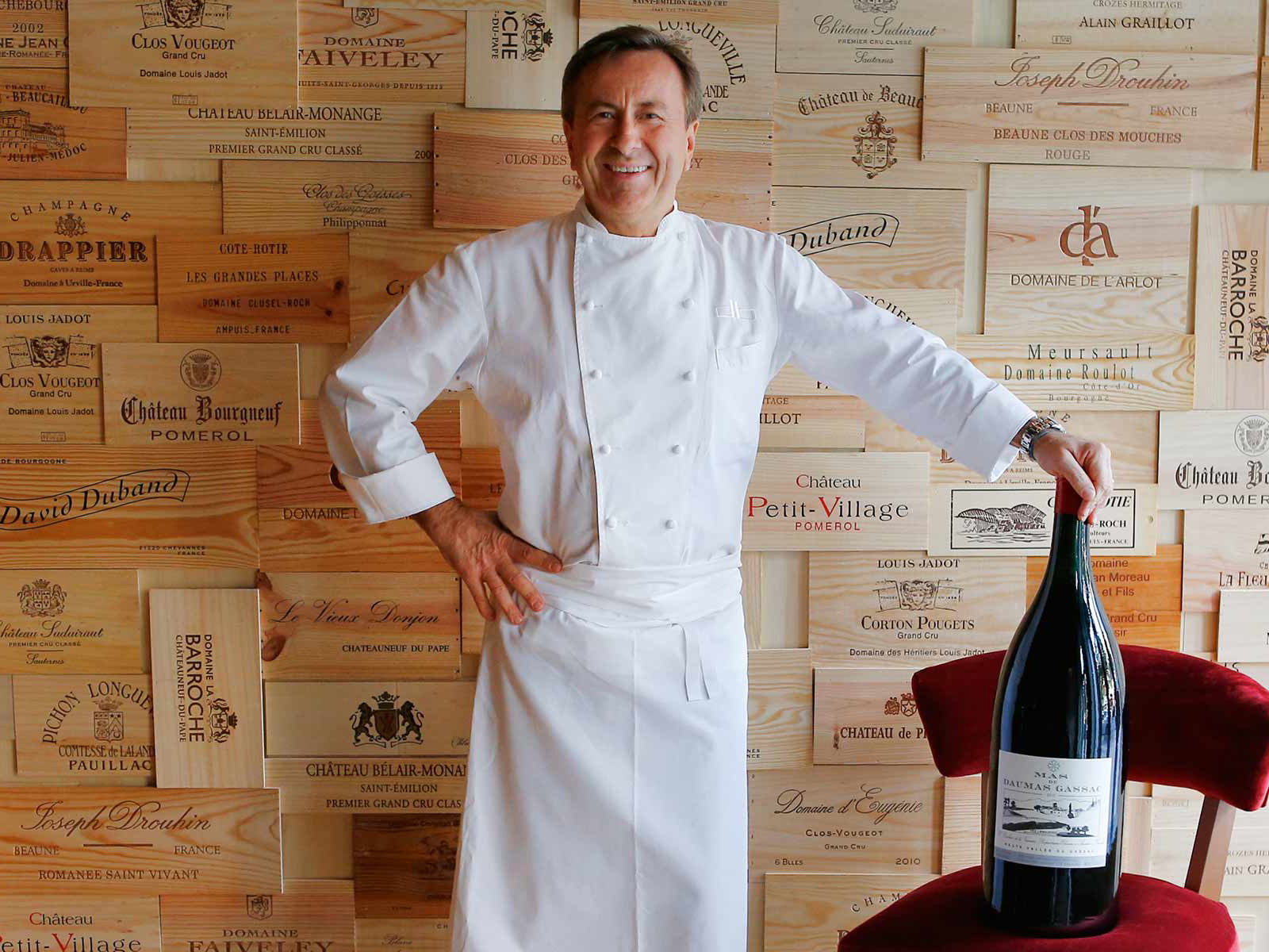 Boulud bei der Eröffnung seiner »Bar Boulud« in Boston.