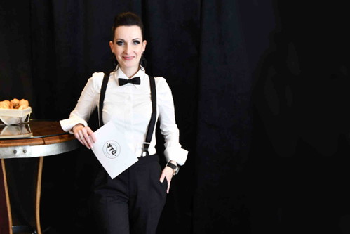 Moderation durch Alexandra Gorsche (Falstaff Profi Herausgeberin und Organisatorin).