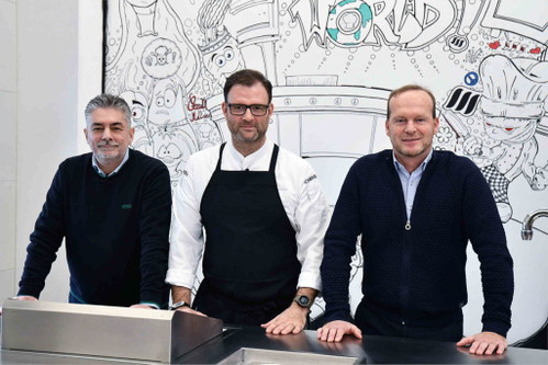 Küchen-Power: Reinhard Hanusch, Oliver Scheiblauer und Peter Habersatter in der Koch.Statt 1230.