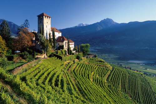 Tscherms bei Meran: Im Bild Schloss Lebenberg am Marlinger Berg.