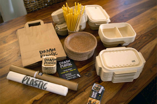 Die Verpackungen von Damn Plastic.