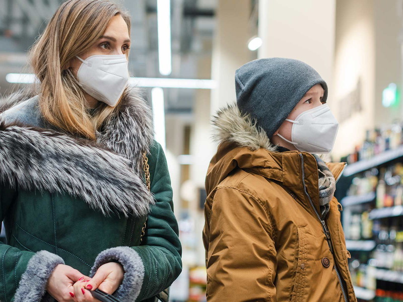 FFP2-Masken sind im Handel Pflicht