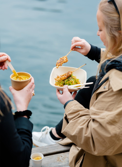 Pouletspiesse und Zitronengras-Curryschaum von Stefan Jäckel