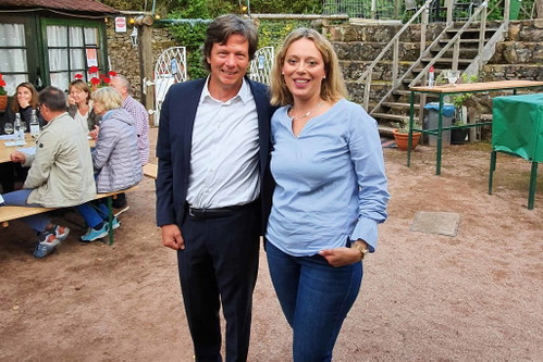 Dr. Dietrich Marbé-Sans mit Ehefrau Irène.&nbsp;