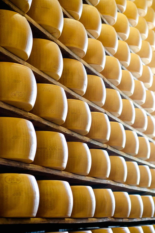 Echter Parmesan und Grana unterscheiden sich vor allem durch das Herkunftsgebiet, manchmal aber auch durch die Reifezeit.