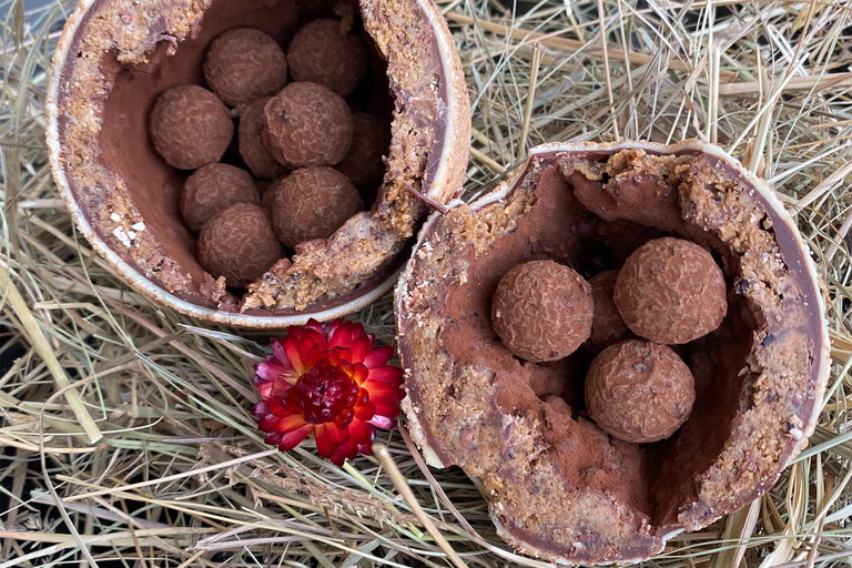 Das mit Palinen gefüllte Osterei aus dem Basler «Les Trois Rois»