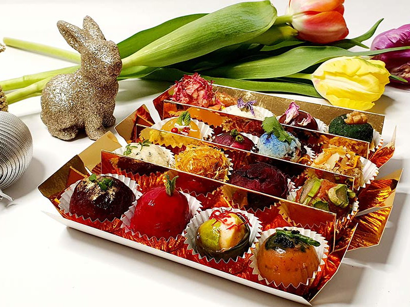 Optisch ansprechend und delikat: Gourmet-Pralinen