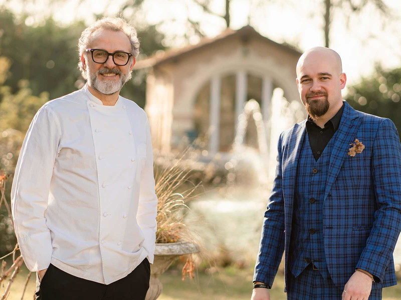 Starkoch Massimo Bottura und Kaltern-Kellermeister Andrea Moser