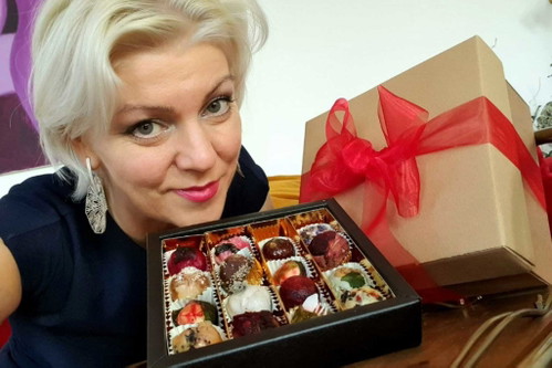 Petra Mira Kargl und ihre Gourmetpralinen.