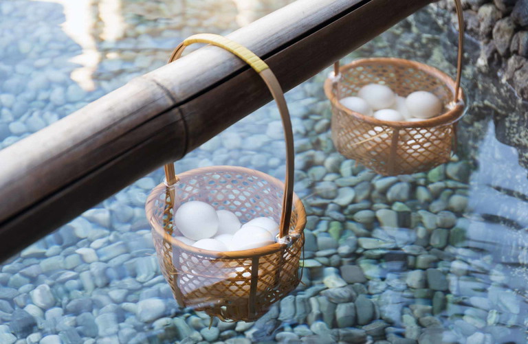 Japanische Thermalquellen haben dem »Onsen-Ei« seinen Namen verliehen.&nbsp;