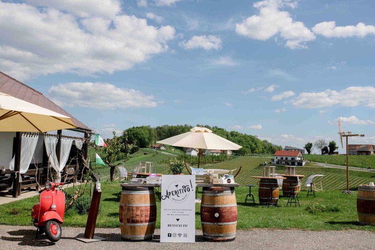 Das Ambiente beim Winzerhaus Potzinger ist einzigartig.