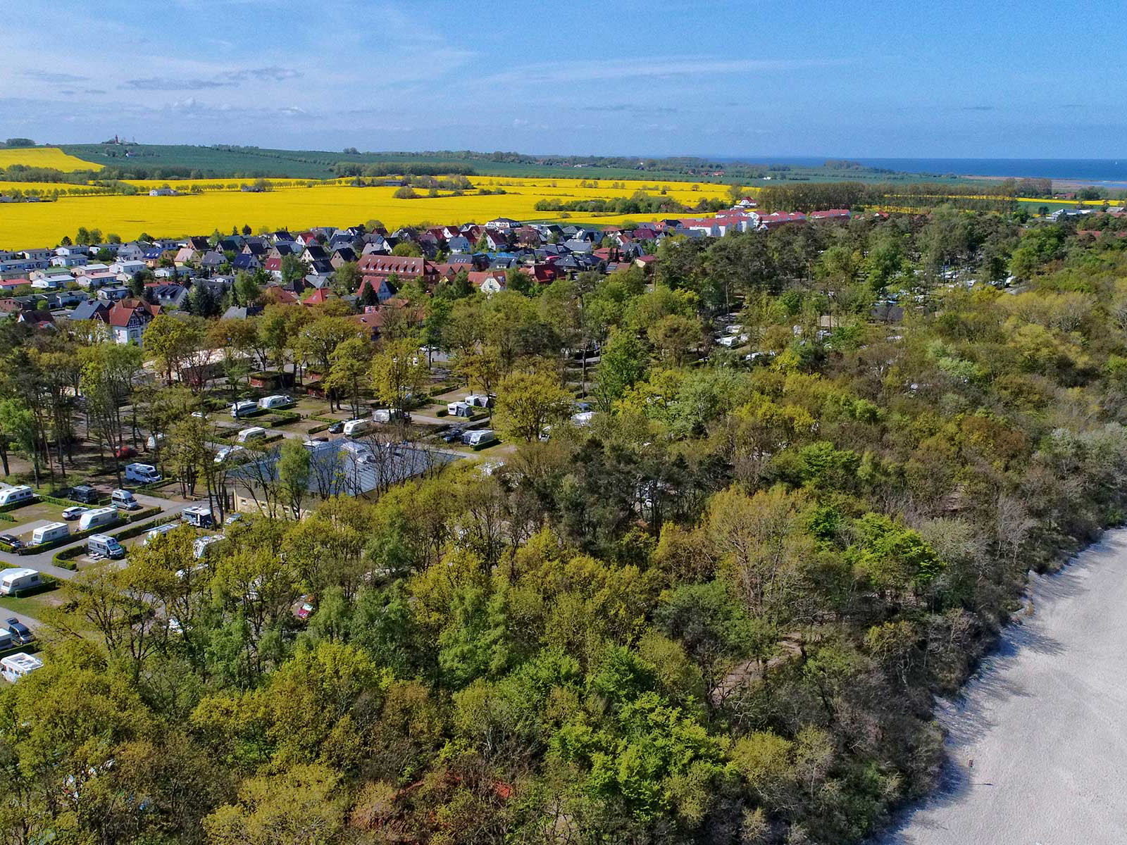 Der beliebteste Campingplatz Europas befindet sich in Kühlungsborn in Mecklenburg-Vorpommern.