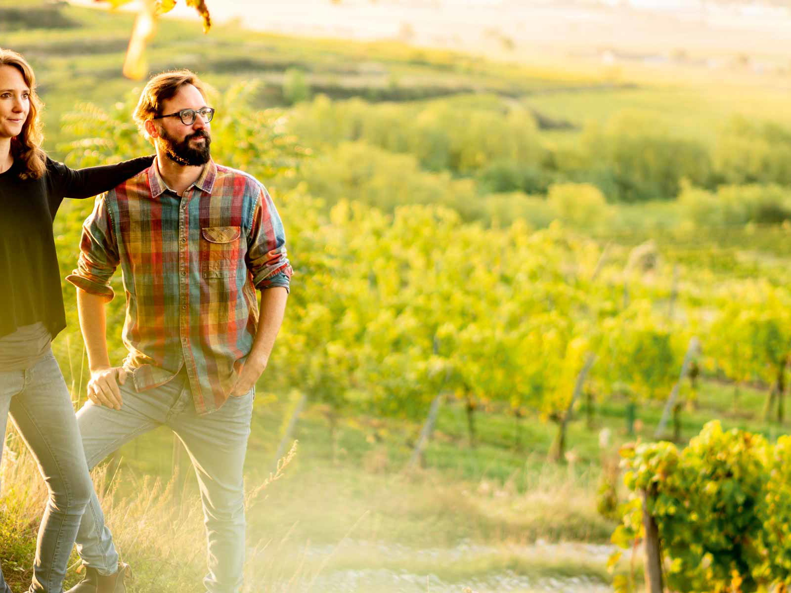 Stefanie und Alwin Jurtschitsch – sie Deutsche, er aus der Langenloiser Wein-Dynastie.