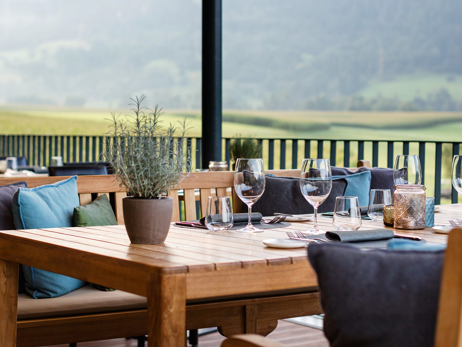 Das Restaurant «Vista» befindet sich inmitten einer Golfanlage.