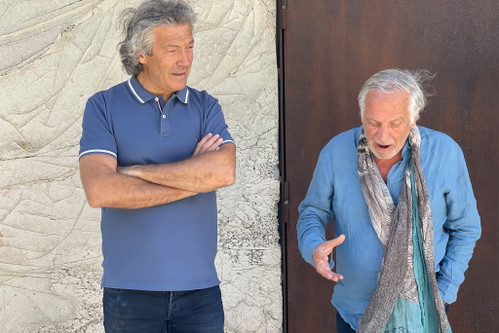 Gérard Bertrand mit Architekt François Fontès