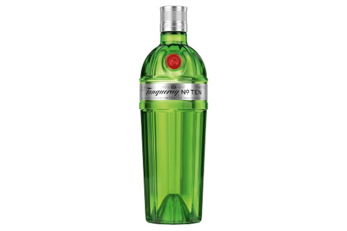 Tanqueray No. 10 London Dry Gin  Die Traditionsmarke Tanqueray brachte zur Jahrtausendwende den Tanqueray No.&nbsp;10 als Premium-Edition auf den Markt und prägte den Gin-Boom damit entscheidend mit.